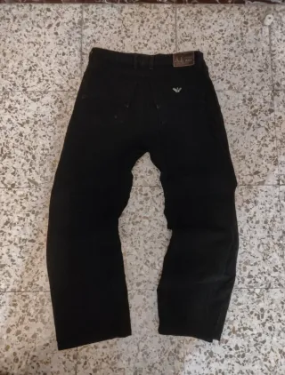 Pantalones Armani Y2K Retro Vintage Negros
