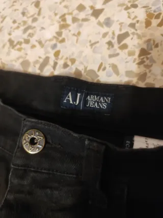 Pantalones Armani Y2K Retro Vintage Negros