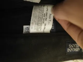 Pantalones Armani Y2K Retro Vintage Negros