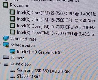 Fujitsu Esprimo i5 7500 8GB DDR4 250GB SSD
