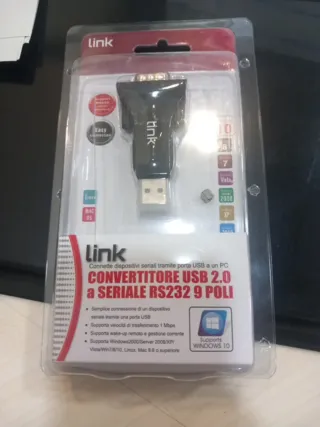 Convertitore USB 2.0 a Seriale RS232 9 Poli Link