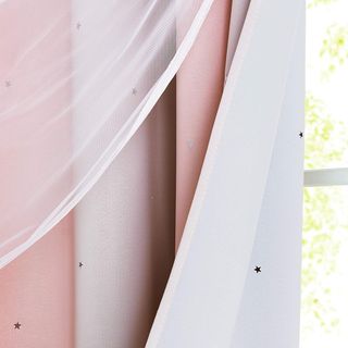 Cortine Opache con Tende Bianche NICETOWN per Bambine