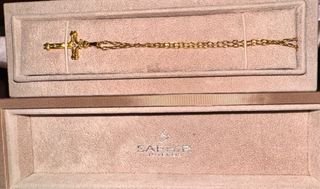 Cordón y Cruz Oro Hombre