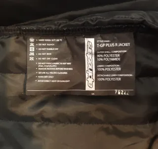 Chaqueta moto Alpinestars 4 estaciones, talla M.