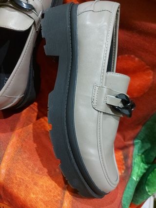 Mocasines beige mujer talla 41 Livianos cómodos