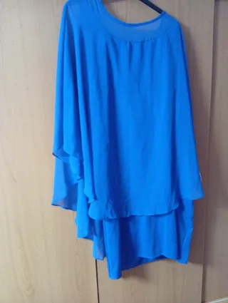 Vestido elegante azul talla única nuevo