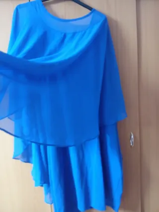 Vestido elegante azul talla única nuevo