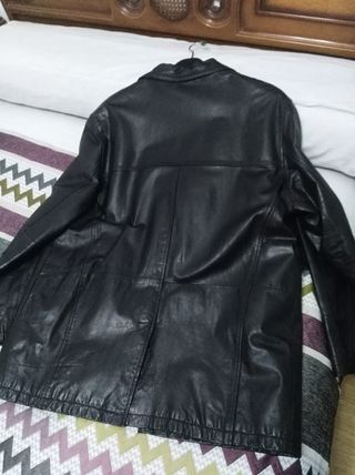 Chaqueta de cuero Negra