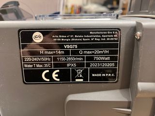 Bomba de piscina de velocidad variable Gre VSG75 p