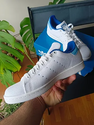Zapatillas Adidas Stan Smith Blancas y Azules