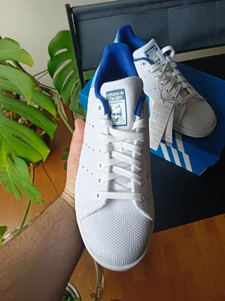 Zapatillas Adidas Stan Smith Blancas y Azules