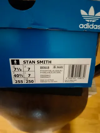 Zapatillas Adidas Stan Smith Blancas y Azules