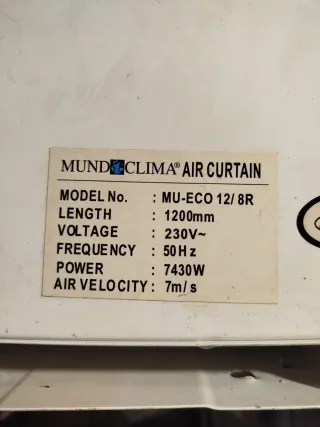 Cortina de aire Mundo Clima