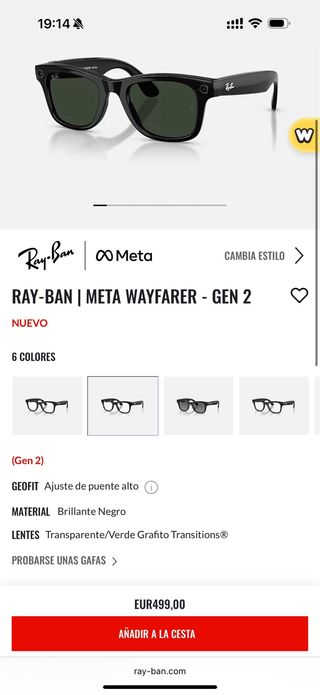 Ray-Ban Wayfarer Gen 2 x Meta