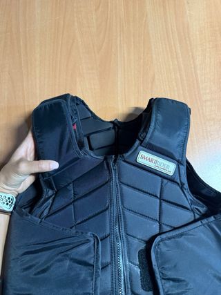 Chaleco equitación SMARTRIDER negro