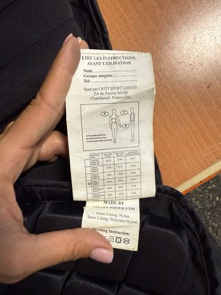 Chaleco equitación SMARTRIDER negro