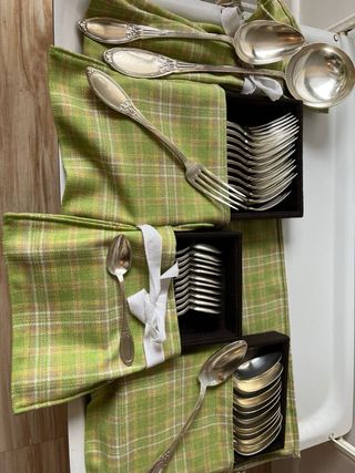 Set di posate antiche in argento