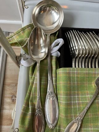 Set di posate antiche in argento