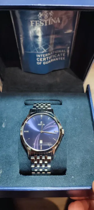 Orologio Festina Uomo Blu e Argento