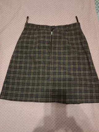 Falda Burberry Clásica Cuadros Talla 42