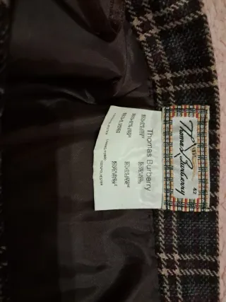 Falda Burberry Clásica Cuadros Talla 42