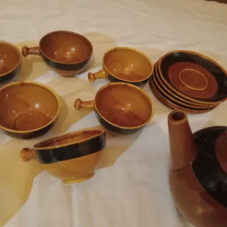 Juego de café 14 piezas de cerámica