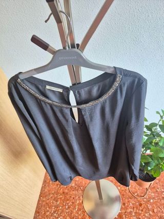 Blusa mujer Promod Negra Talla XL