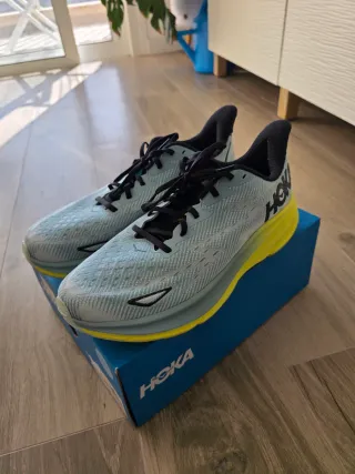 Zapatillas Hoka Clifton 9 Teal/Amarillo