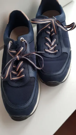 Zapatillas Parfois Mujer Talla 38 Azul/Rosa