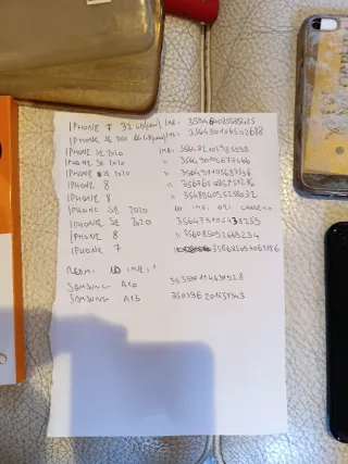 Lotto iPhone Samsung Xiaomi per ricambi