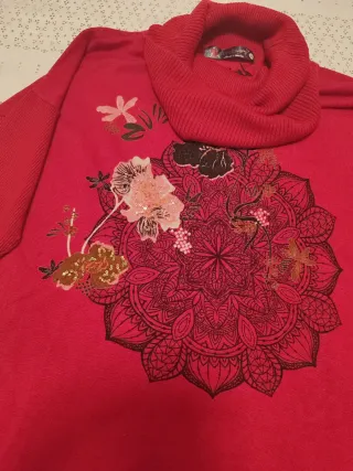 Jersey Desigual Rojo Talla Única