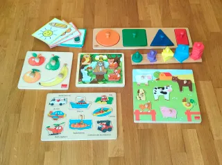 Pack 7 Puzzles Montessori Madera Educativos