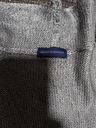 Chaqueta cruzada plateada con cinturón