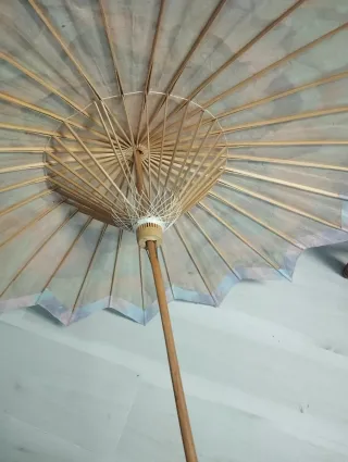 Parasol Chino Vintage Pintado a Mano