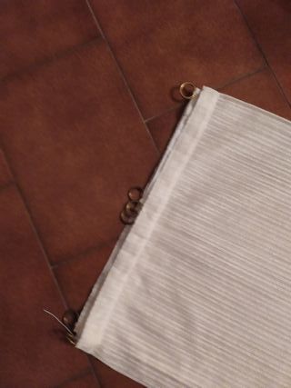 Tenda singola con balza di trina