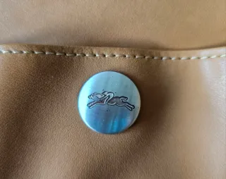 Bolso Piel Longchamp color camel.