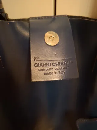 Bolso Piel Gianni Chiarini Azul