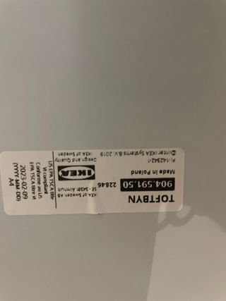 Specchio da terra Ikea TOFTBYN 52x145 cm Nero