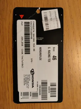 Chaqueta Moto Dainese Negra