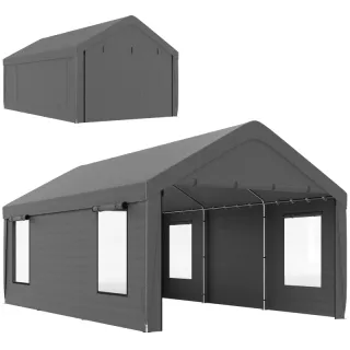 Carpa Garaje 6x3,6m Gris
