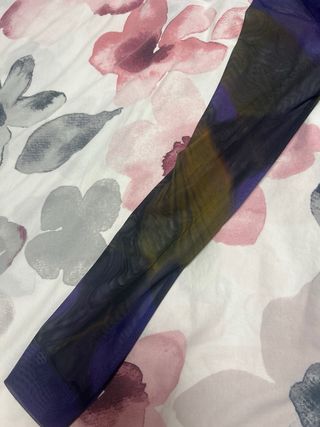 Vestido Zara Malla Fruncido Estampado