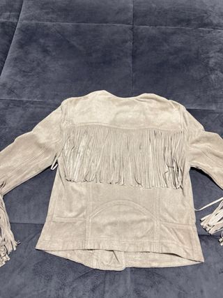 Chaqueta Hollister Beige con Flecos de antes