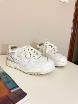 New Balance 550 Gris y Blanco