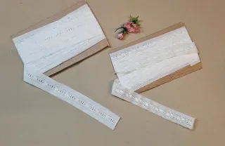 Lote 2 puntillas entredos vintage 5m c/u