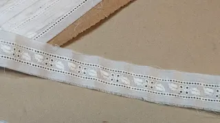 Lote 2 puntillas entredos vintage 5m c/u