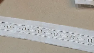 Lote 2 puntillas entredos vintage 5m c/u