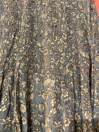 Vestido largo estampado flores