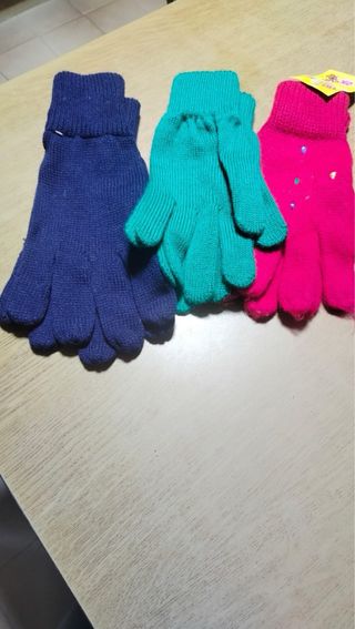 Guanti vintage colorati