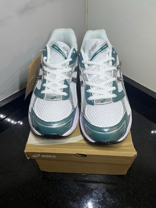 Zapatillas Asics GEL-1130 Hombre Plata y Blanco