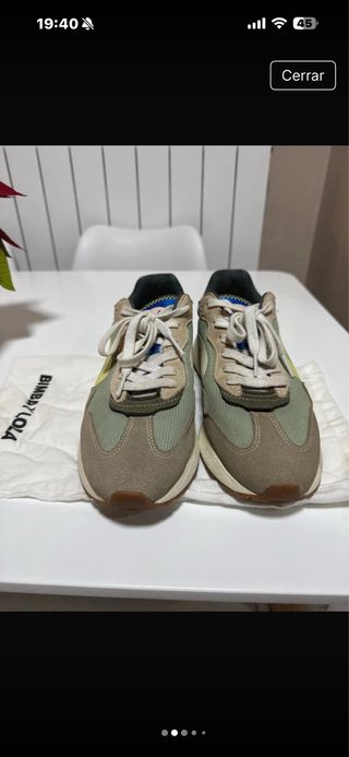 Zapatillas Bimba y Lola mujer verde y amarillo